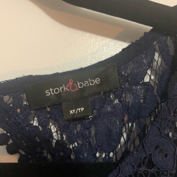 MATERNITY Stork & Babe Crocheted Dress (XS) - Picture 3 of 5